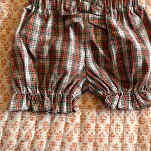 Plaid Ruffle Shorts/knickers